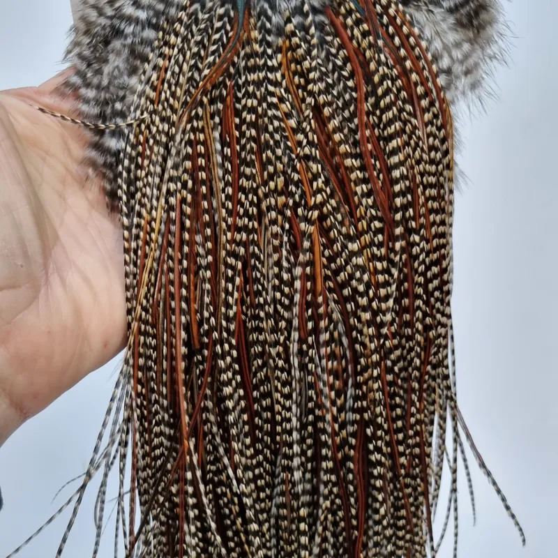 フライマテリアル ハックルWhiting Rooster Saddle Cree Whiting PRO- Grade Dry Fly Rooster Saddle in Cree F